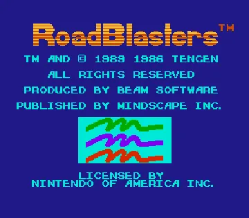 RoadBlasters (Europe) screen shot title